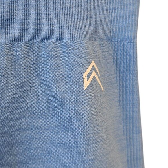 Oner Active Womens Athletic Shorts, Blue, Ribbed Waistband, Size Small - Picture 3 of 8